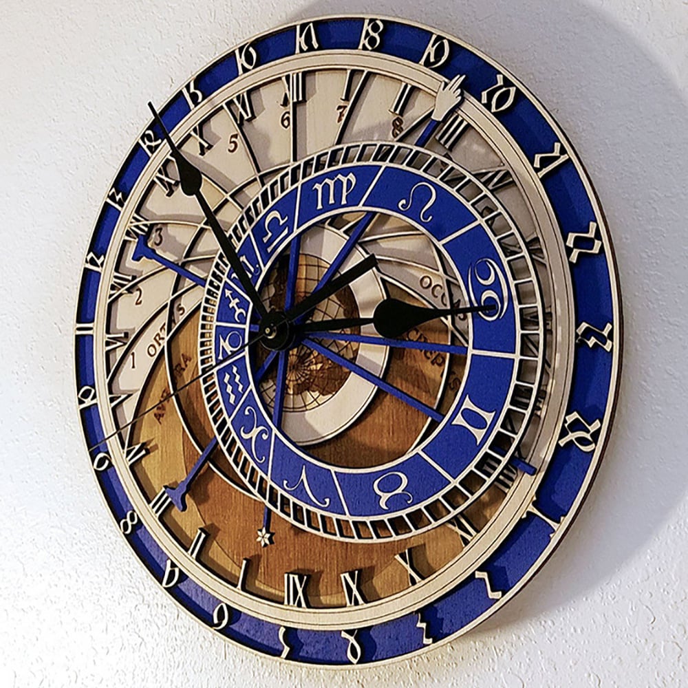 Abstract Artistic Large Wall Clock European Retro Style Home Decor window image