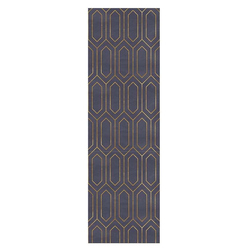 450mm x 3000mm Vintage Geometric in Grey&Black Peel and Stick Wallpaper 2 Rolls window image