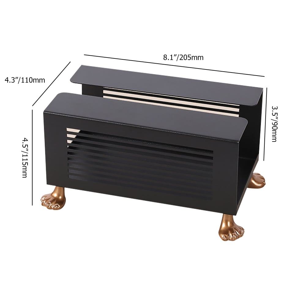 Modern Simple Pull-Out Tissue Box Holder with 4 Cat Legs window image