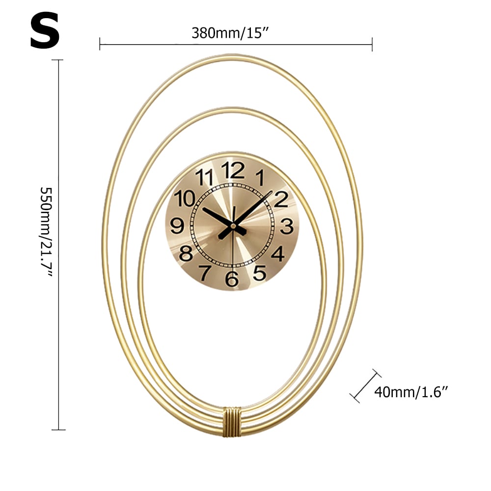 Nordic Modern Minimalist Planet Trajectory Design Large Decorative Wall Clock window image