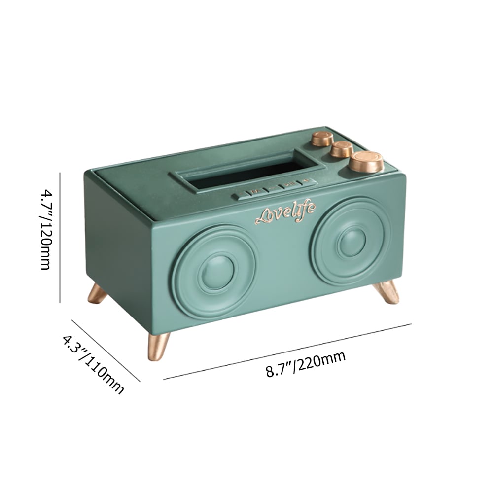 Pull-Out Tissue Box Decor Paper Box Desk Organiser with 4 Legs window image