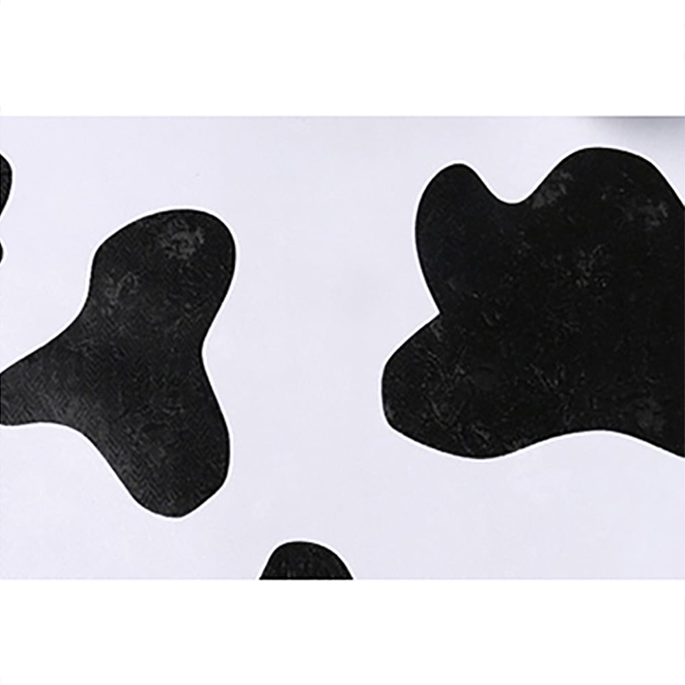 Modern Animal Pattern in Black&White 17.7″W x 32.81′L Peel and Stick Wallpaper window image