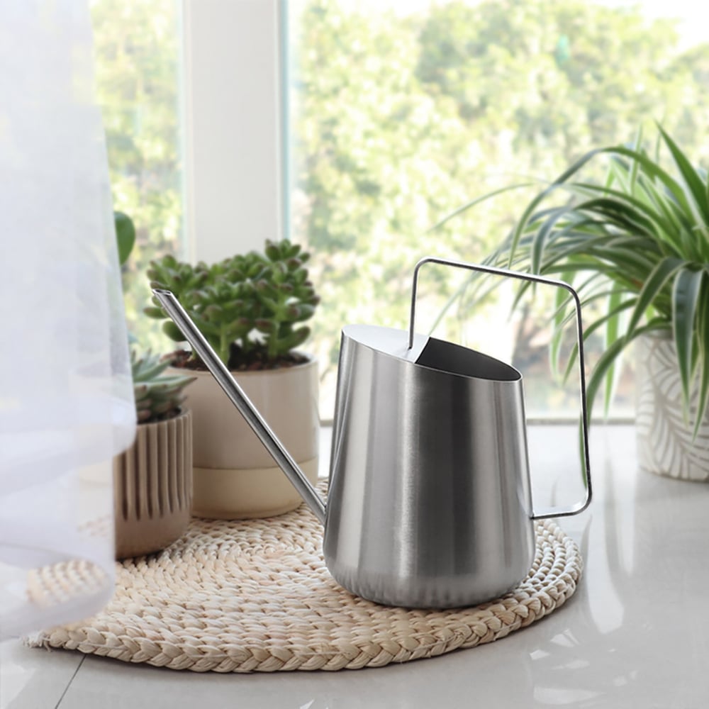 0.2 gallon moderne roestvrijstalen plantengieter voor gebruik binnen buiten tuin Vensterafbeelding