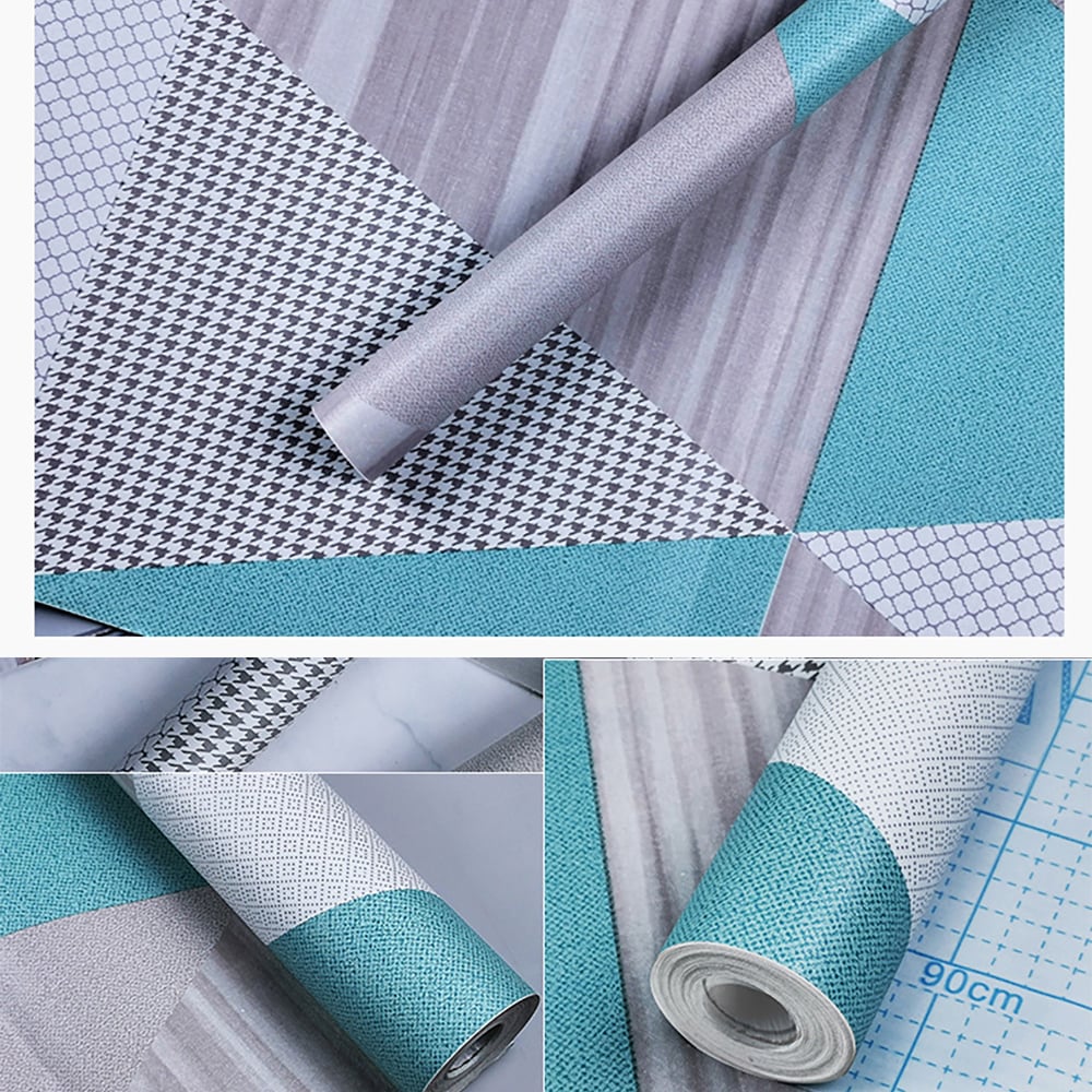 450mmW x 10000mmL Modern Nordic Geometric Pattern Multi-colour Peel and Stick Wallpaper window image