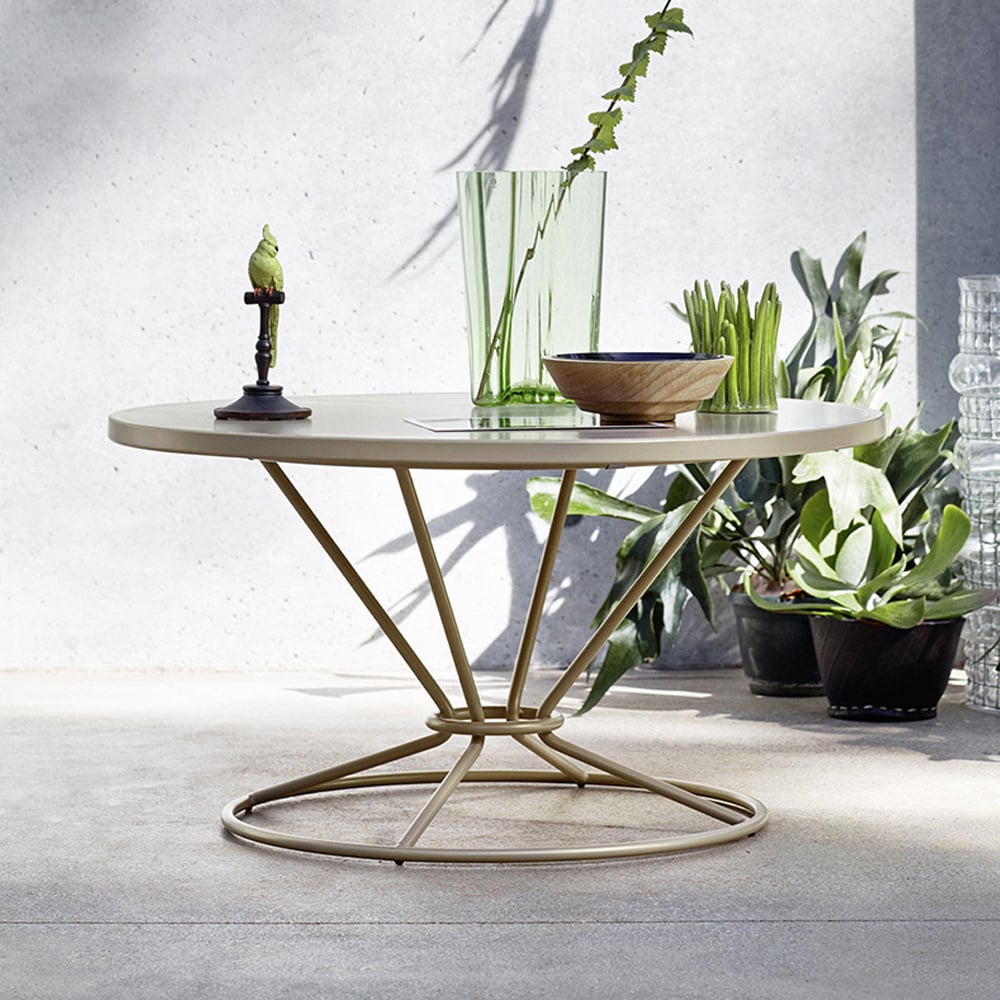 2-Pieces Outdoor Barrel Chair Set with Diamond-Shape Frame and Side Table window image