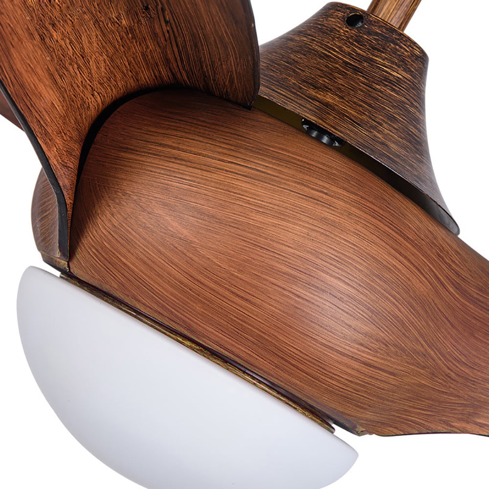 Creative Retro And Modern With LED Ceiling Fan window image