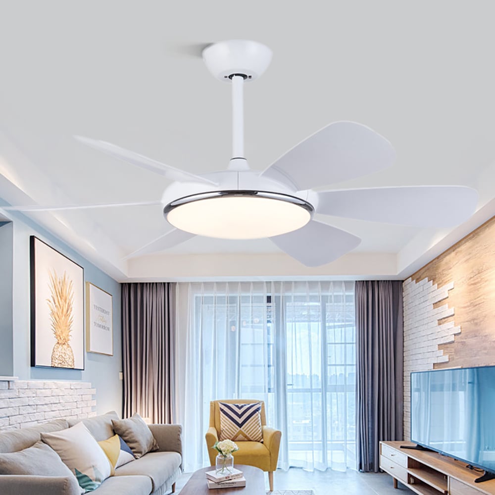 Creative Modern Living Room Ceiling Fan With Remote Control window image