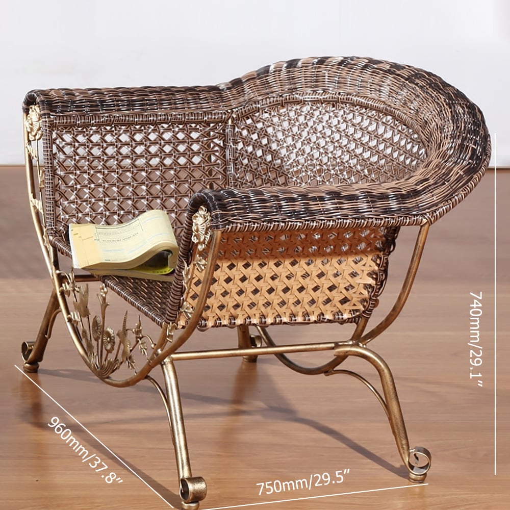 Vintage Style Outdoor Conversation Set with Metal Frame window image