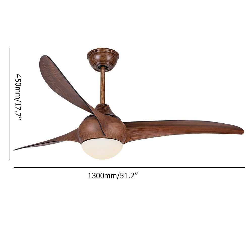 Creative Retro And Modern With LED Ceiling Fan window image