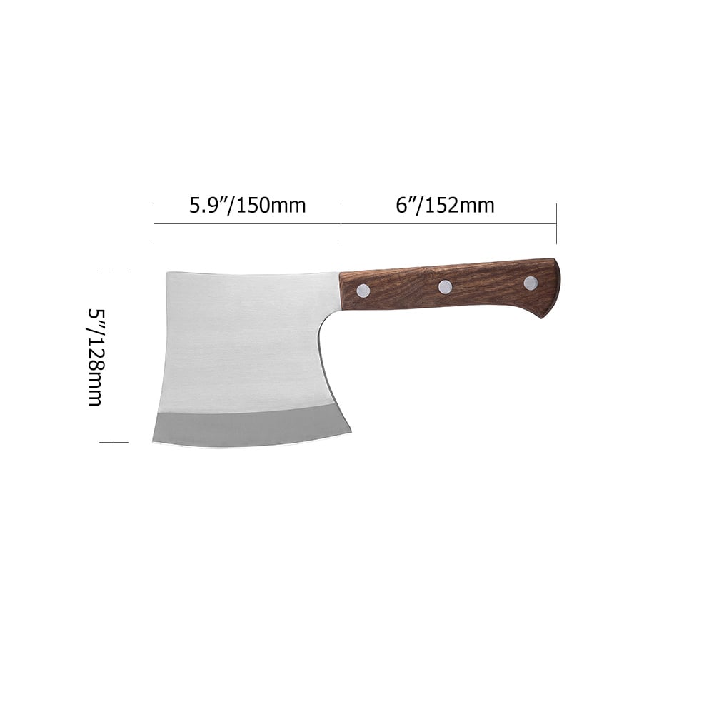 6-inch Steel Meat Cleaver Butcher Knife Chopper Knife  window image