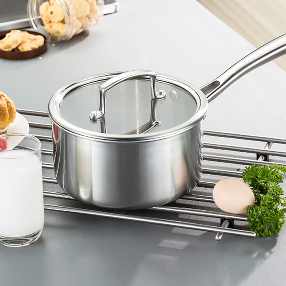 3-ply Stainless Steel Saucepan with Lid window image
