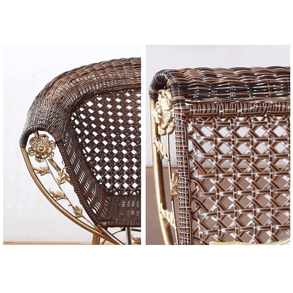 Vintage Style Outdoor Conversation Set with Metal Frame window image