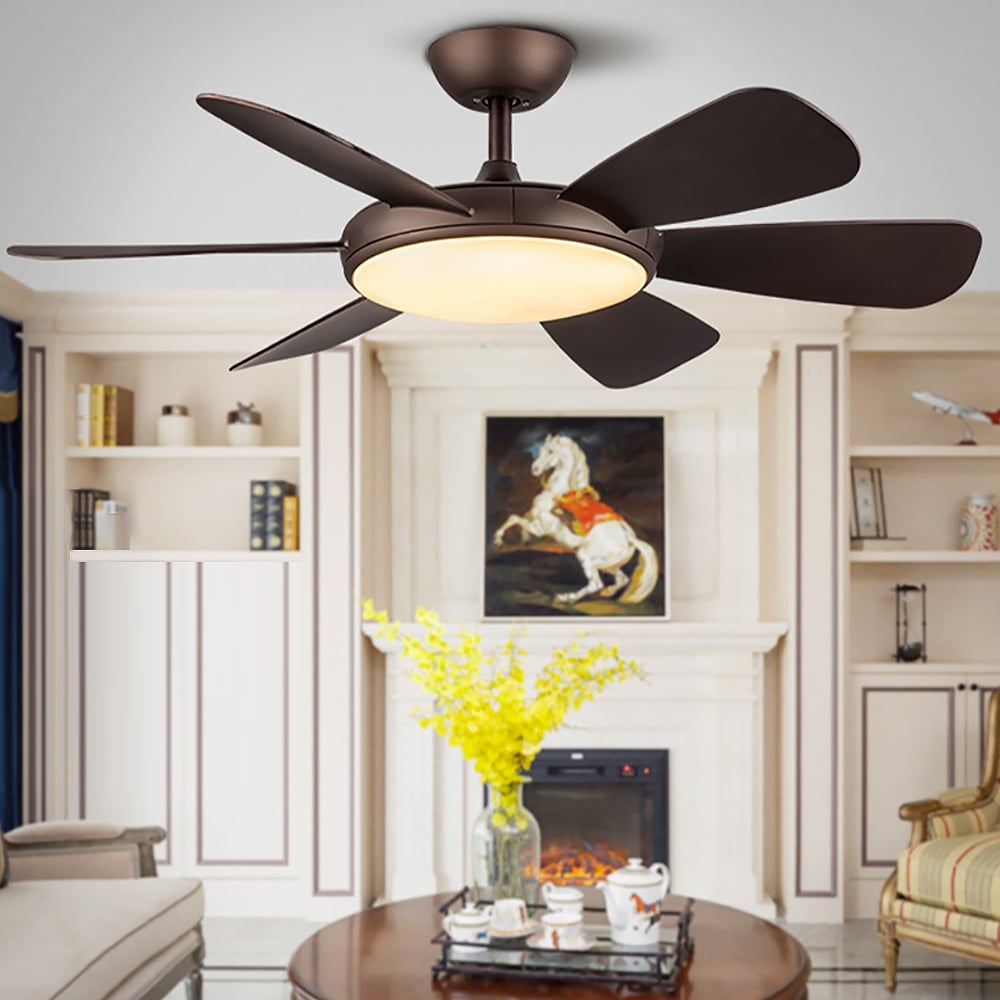 Creative Modern Living Room Ceiling Fan With Remote Control window image