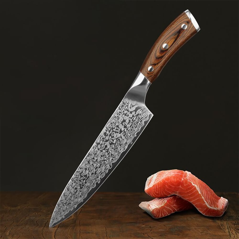 Damascus 8-inch Chef's Knife Chopping Knife Carving Knife window image