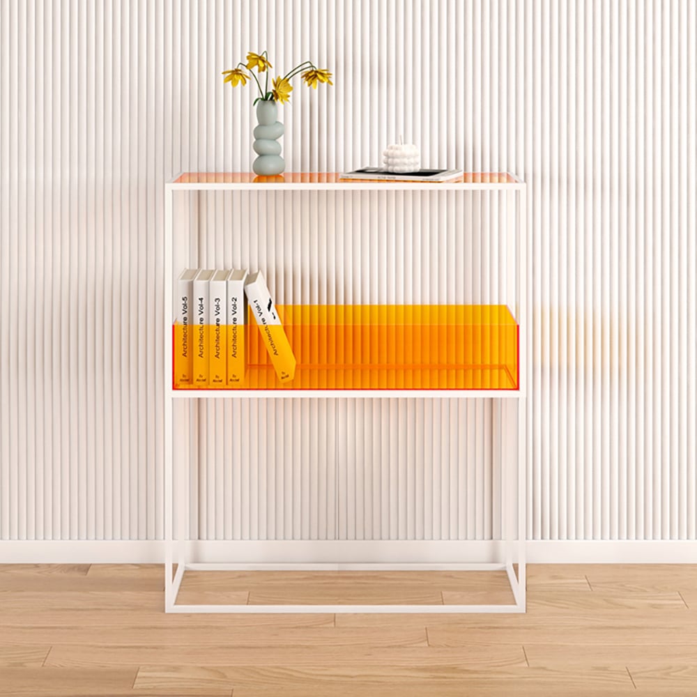 2-Tier Modern Simple Shelves Standing Storage Shelf window image