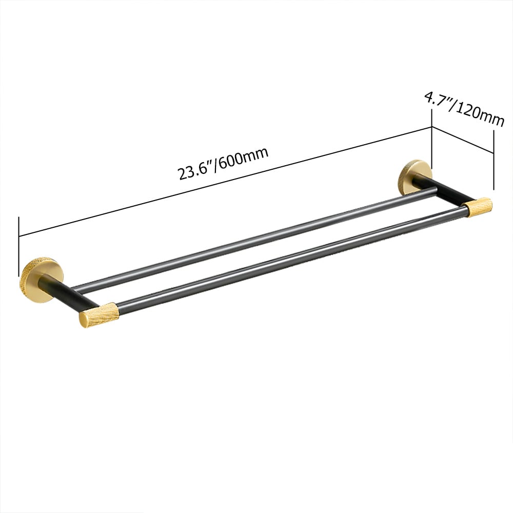 Wall Mounted Towel Bar Modern Bathroom Towel Rack window image