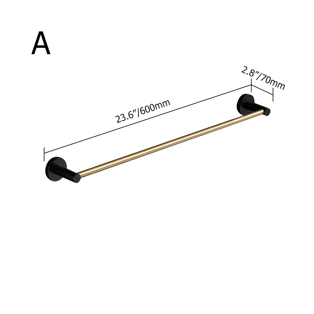Modern Bathroom Towel Rail Daily Towel Bar with Brushed Finish window image