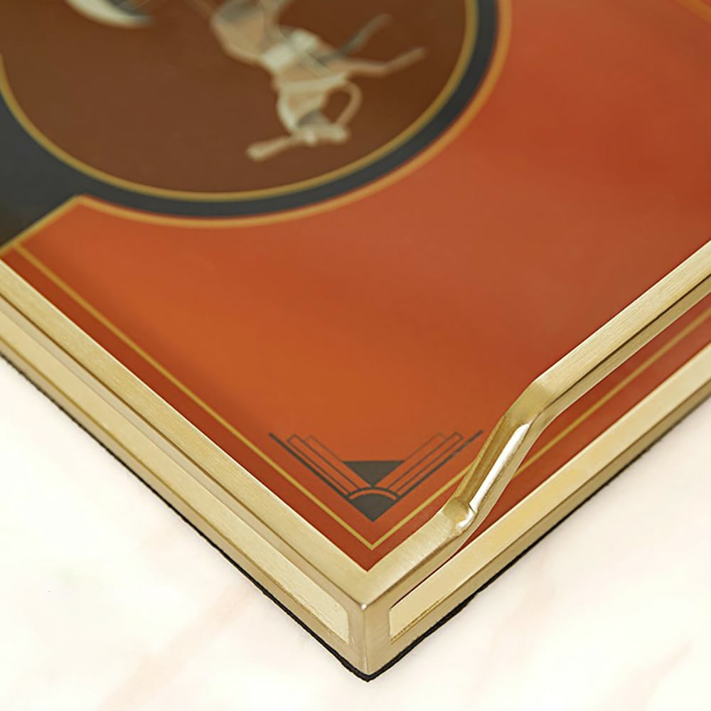 Modern Tray Desk Organizer for Entryway in Metal window image