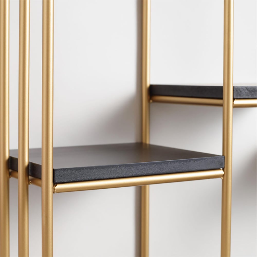 Modern Wall Shelving in Gold&Black window image