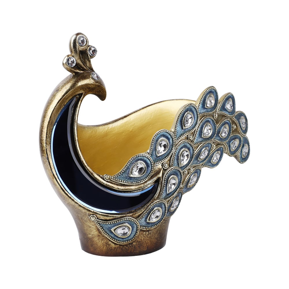 Decor Resin Peacock Wine Rack Desktop Wine Bottle Holder window image