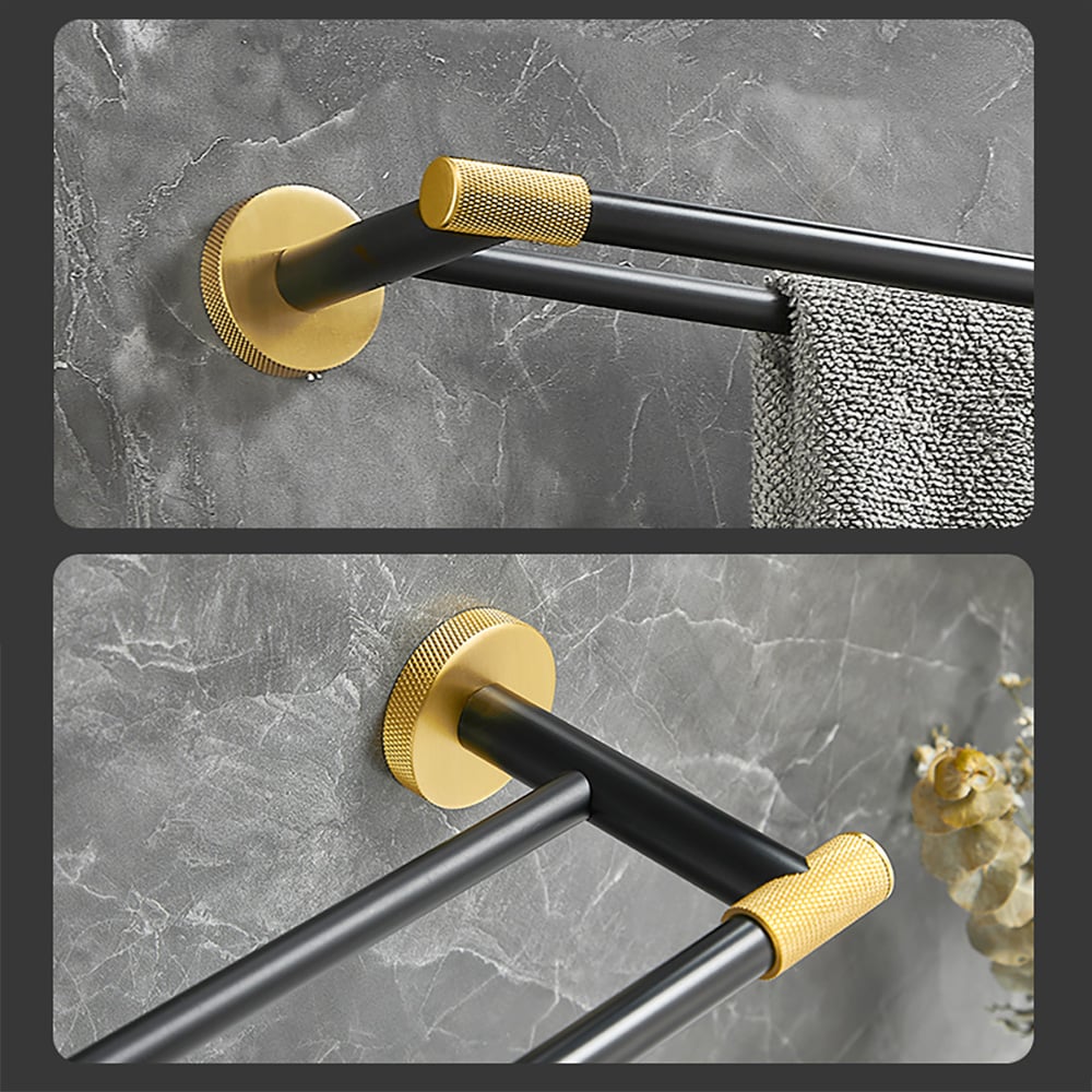 Wall Mounted Towel Bar Modern Bathroom Towel Rack window image