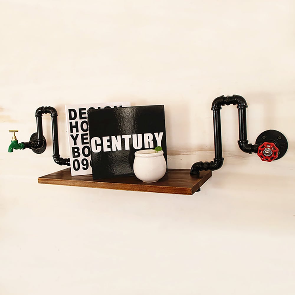 Industrial Pipe Wall-Mounted Shleving window image