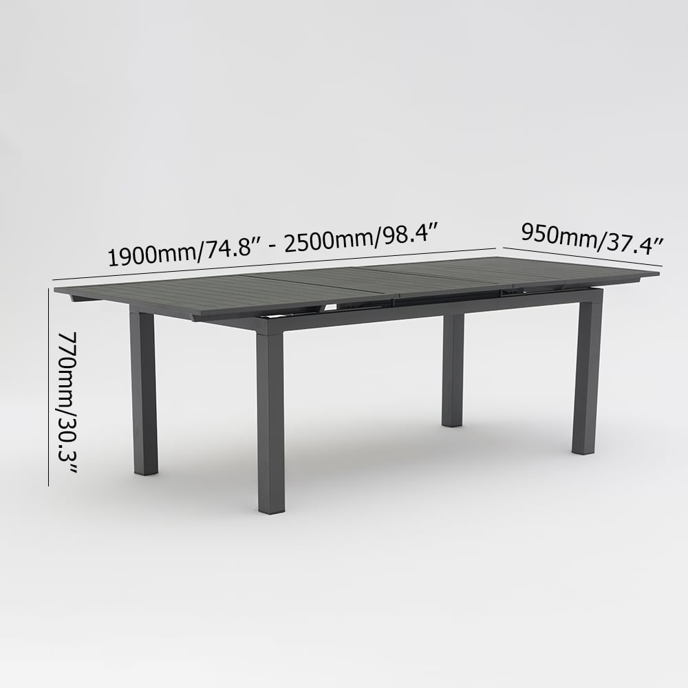 9-Pieces Dining Set with Extendable Table and 8 Side Chairs window image