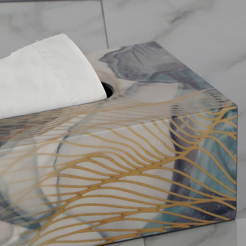Moderne rechthoekige tissuedoos Decor Tissue Cover Vensterafbeelding