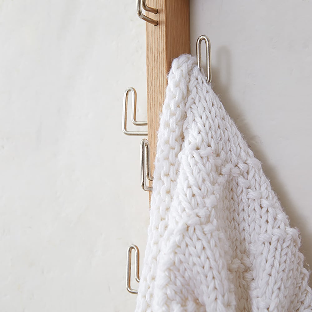 Rustic Wall-Mounted Coat Rack Coat Hook in Natural 10 Hook window image