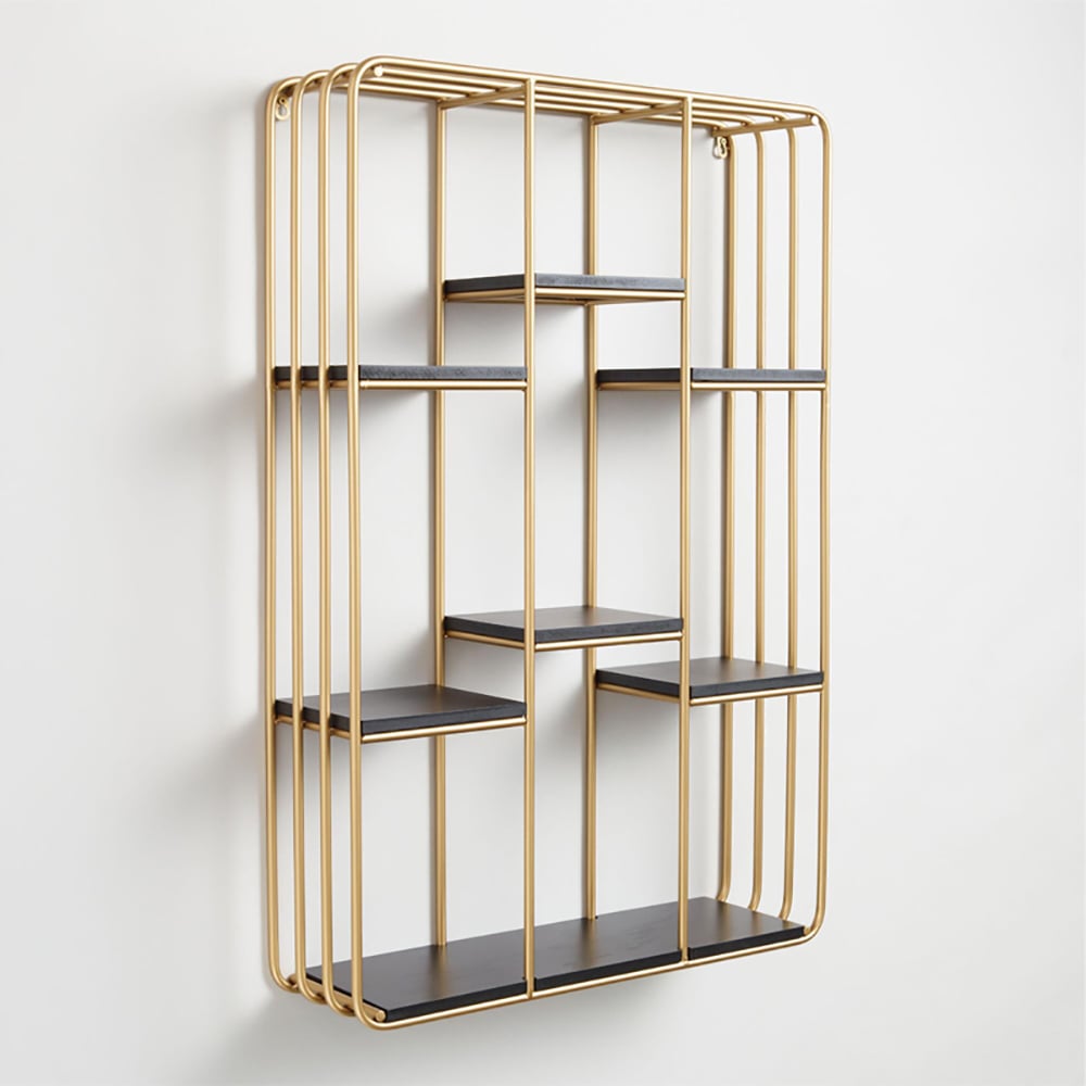 Modern Wall Shelving in Gold&Black window image