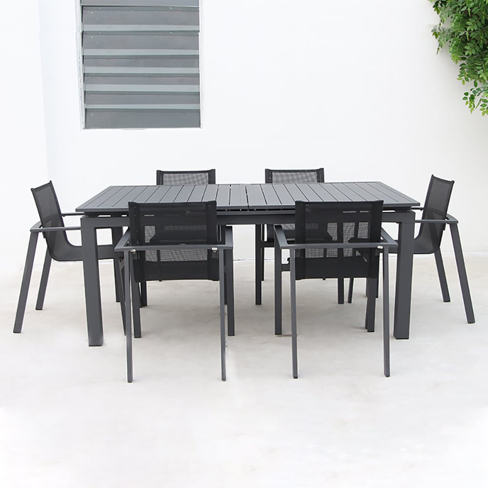 9-Pieces Dining Set with Extendable Table and 8 Side Chairs window image