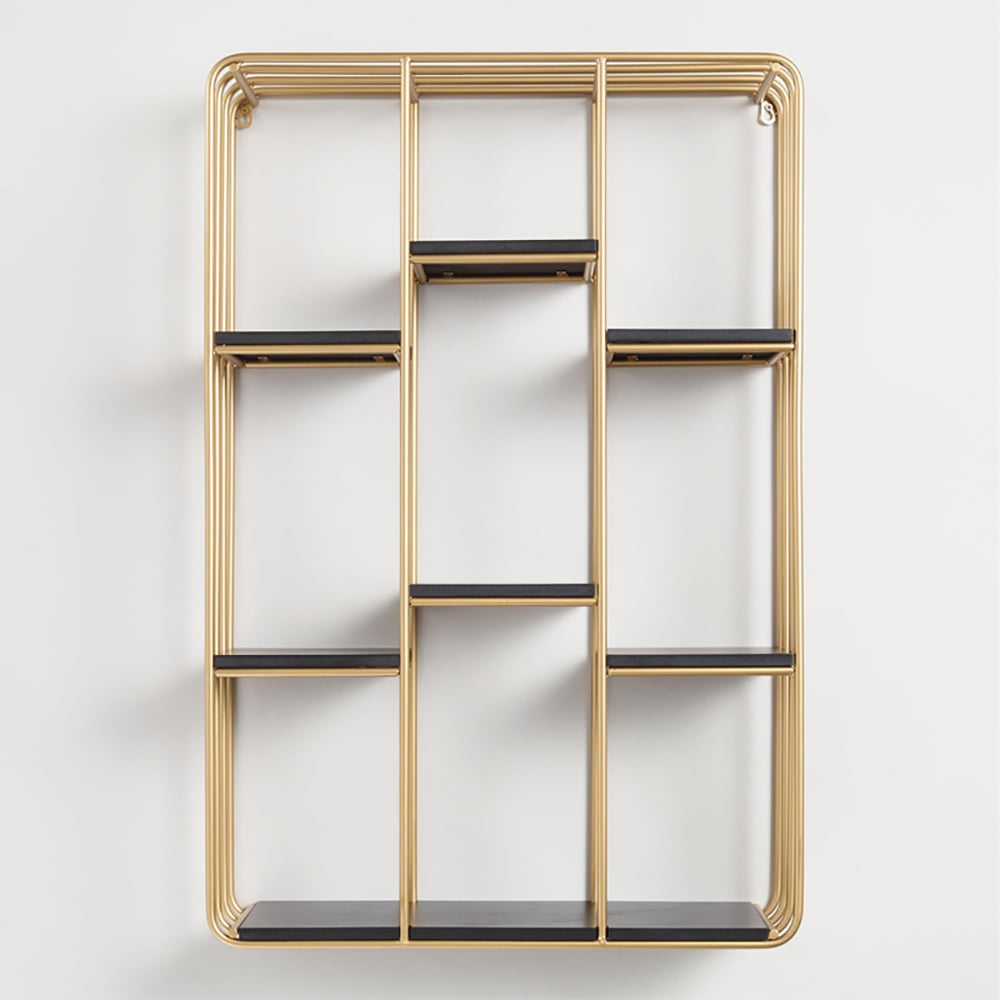 Modern Wall Shelving in Gold&Black window image