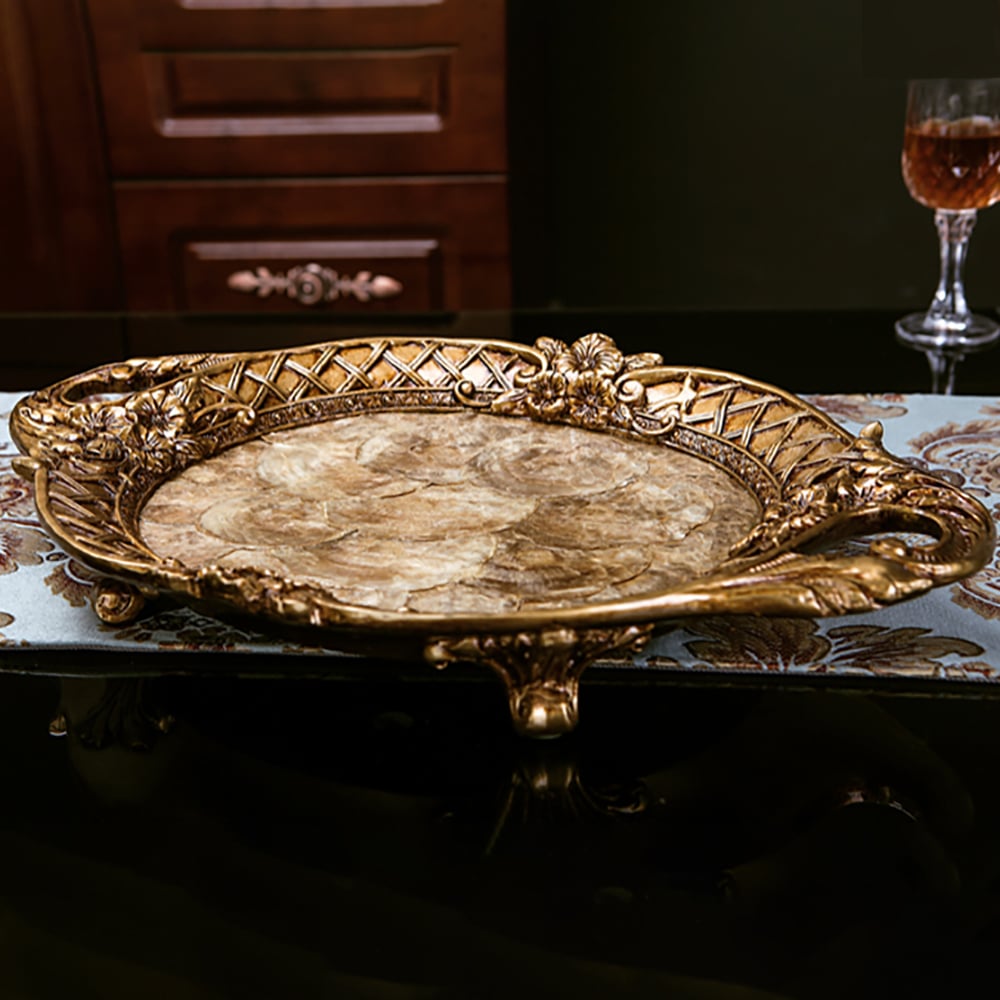 Medieval Tray Desk Organizer with Handle in Resin window image