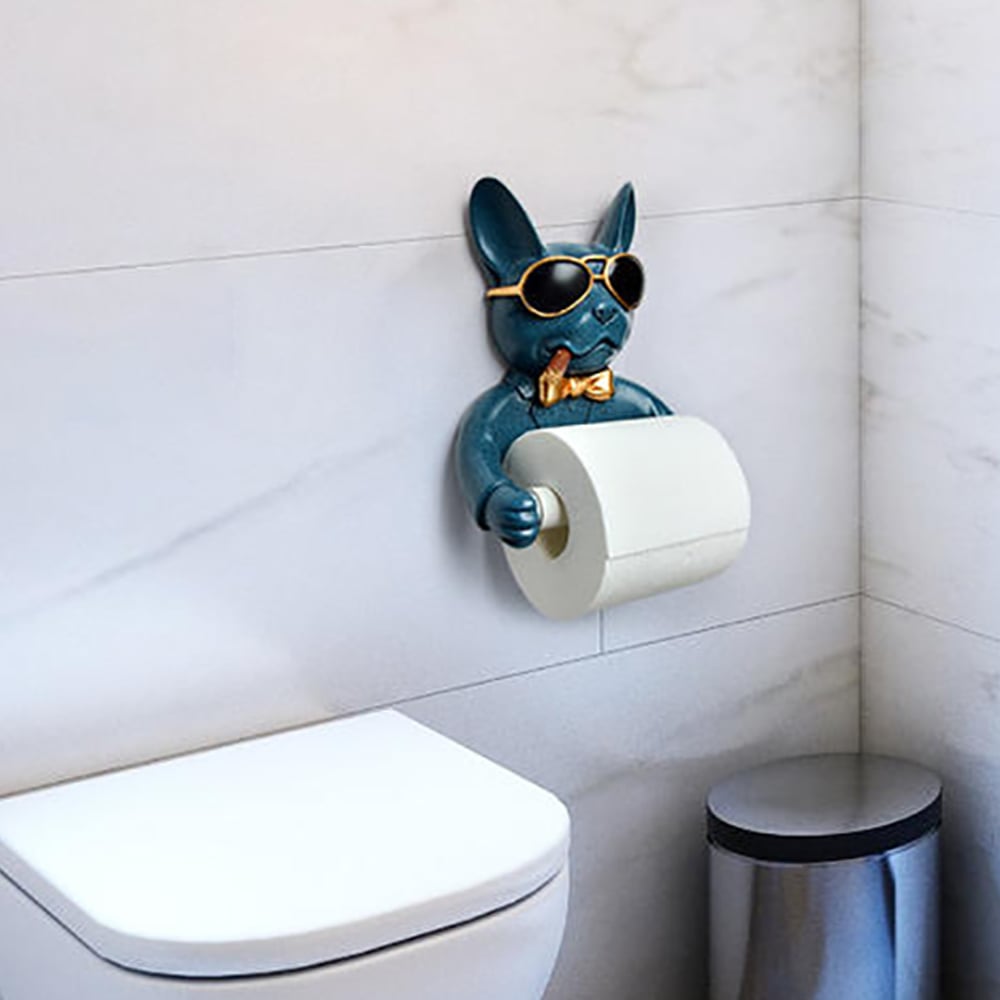 Modern Dog Sculpture Tissue Holder window image