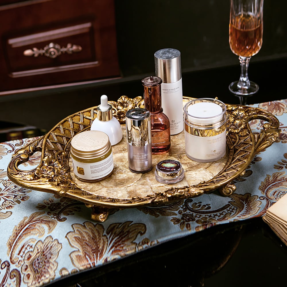 Medieval Tray Desk Organizer with Handle in Resin window image