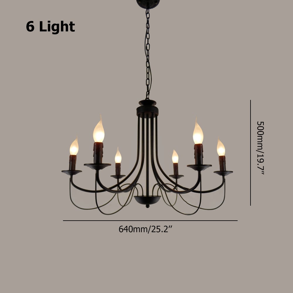 Light Candle Style Empire Chandelier window image