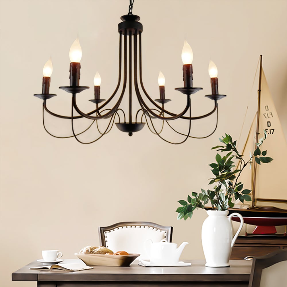 Light Candle Style Empire Chandelier window image