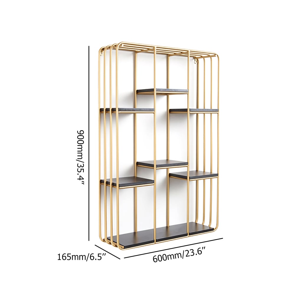 Modern Wall Shelving in Gold&Black window image
