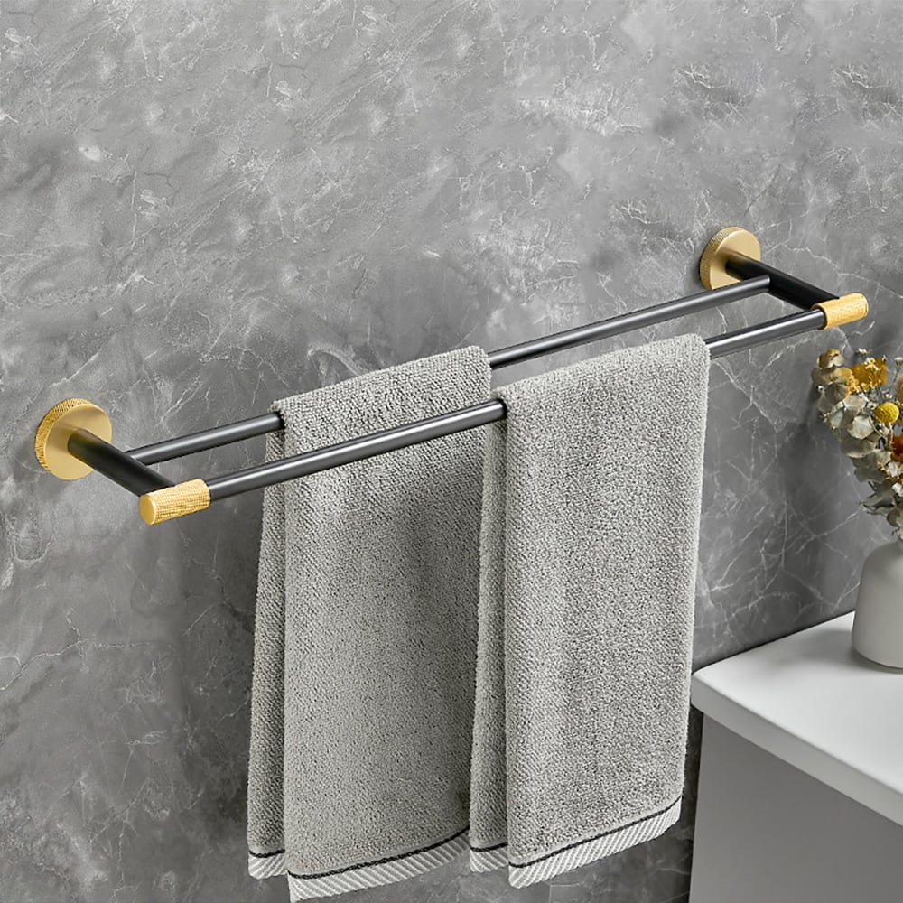 Wall Mounted Towel Bar Modern Bathroom Towel Rack window image