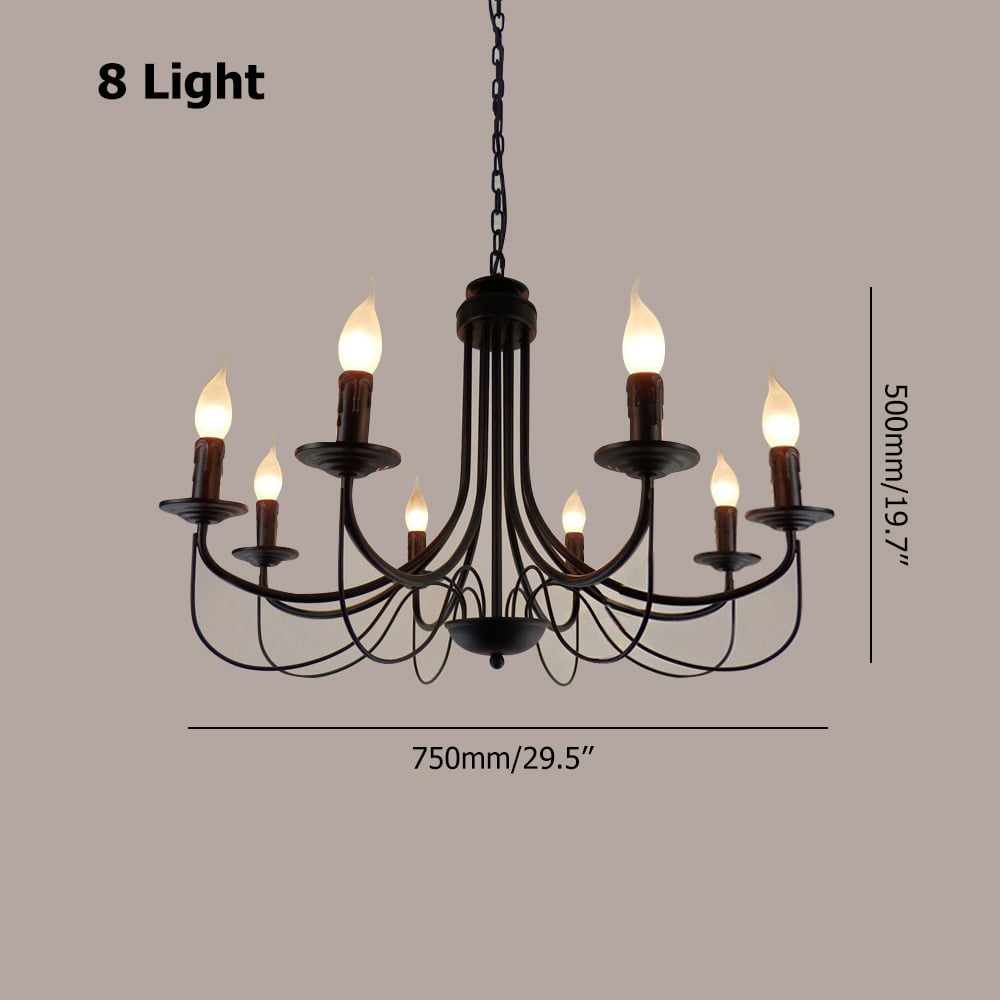 Light Candle Style Empire Chandelier window image