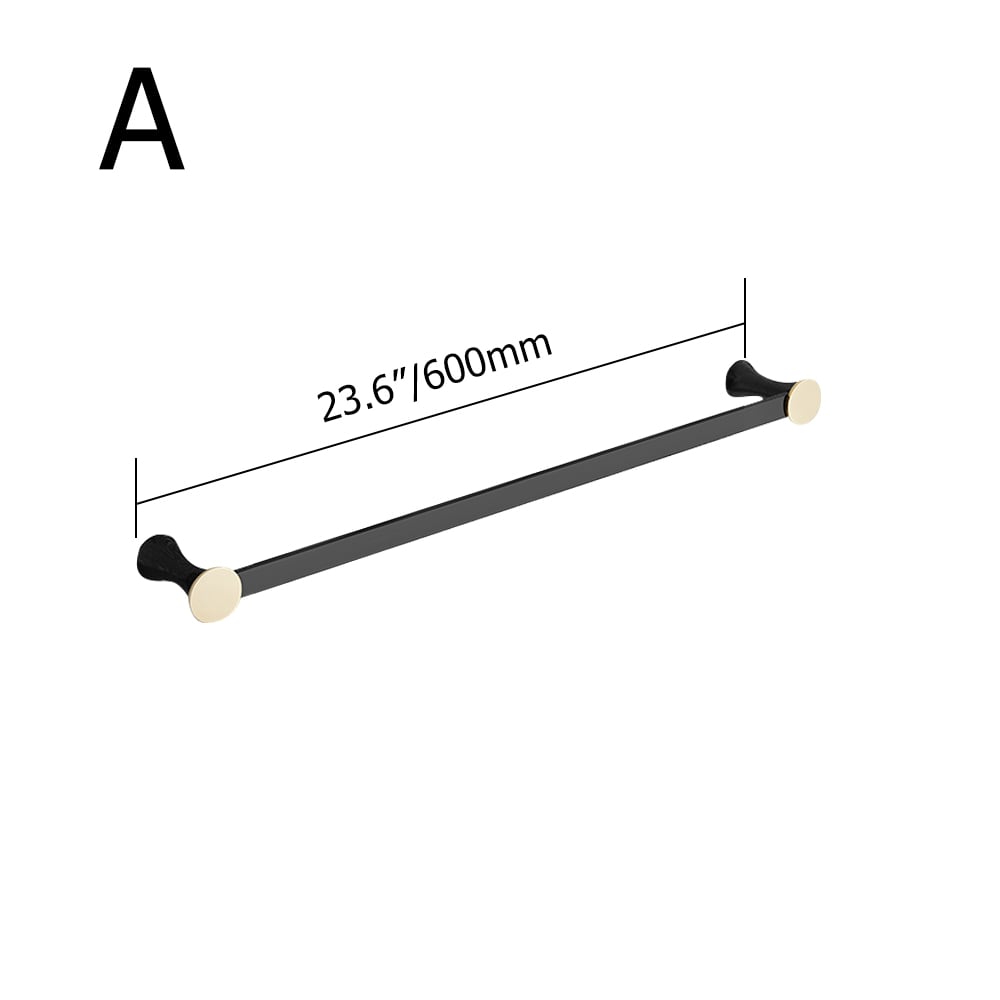 1-Bar Modern Copper Minimalist Towel Rack for Bathroom window image