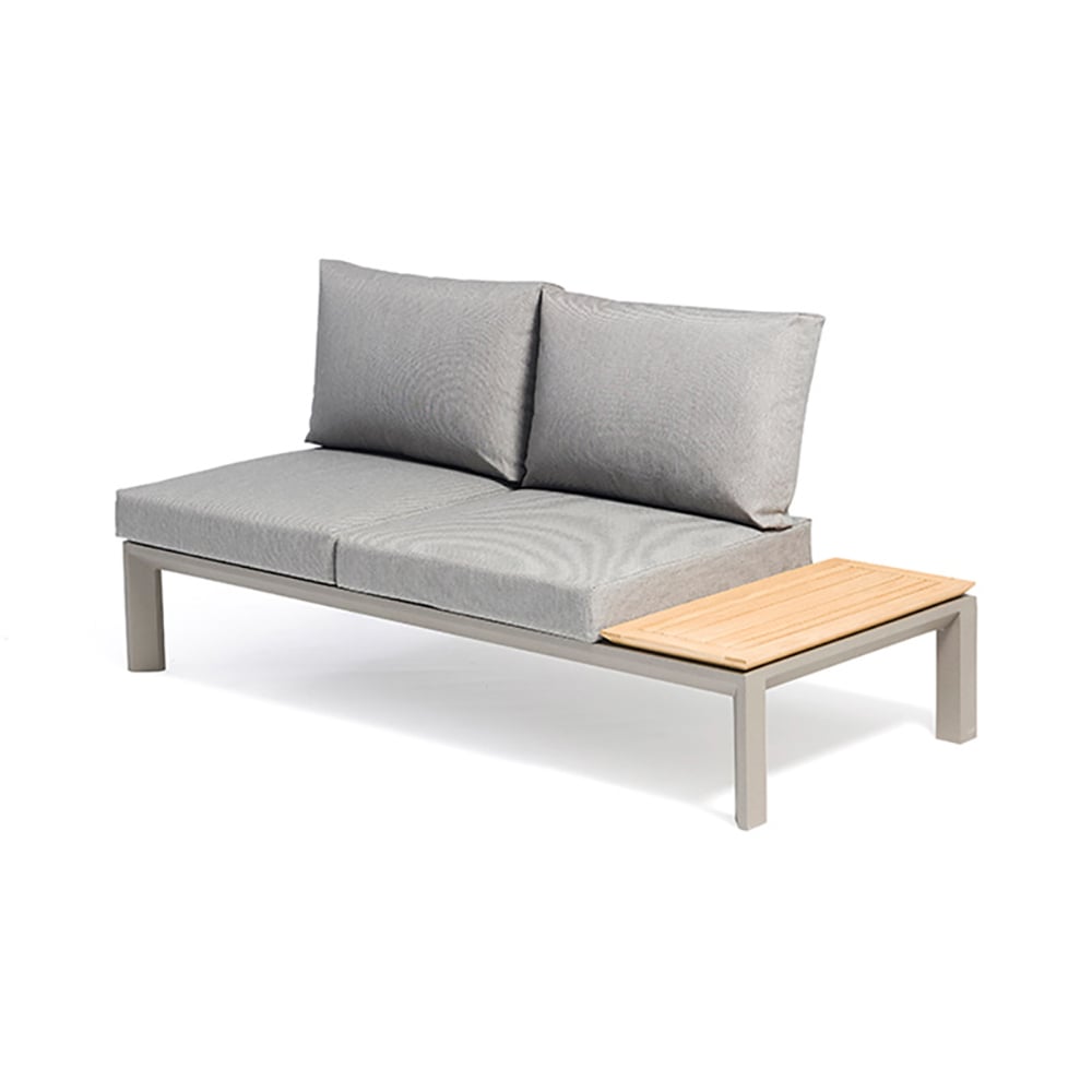 4-Pieces Outdoor Sectional Set with Build-in Side Table and Coffee Table window image