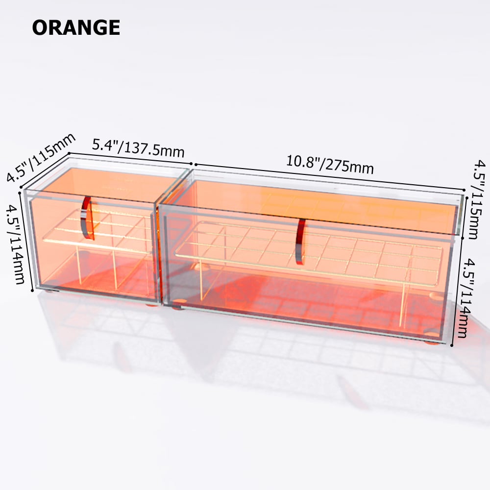 Acrylic Space-Saving Lipstick Holder with Lid Dustproof Lipgloss Home window image