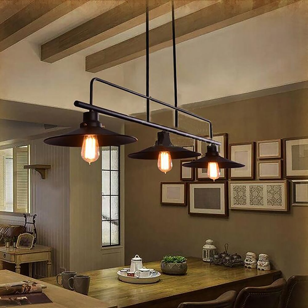 Retro Industrial Restaurant Bar Pendant Light window image