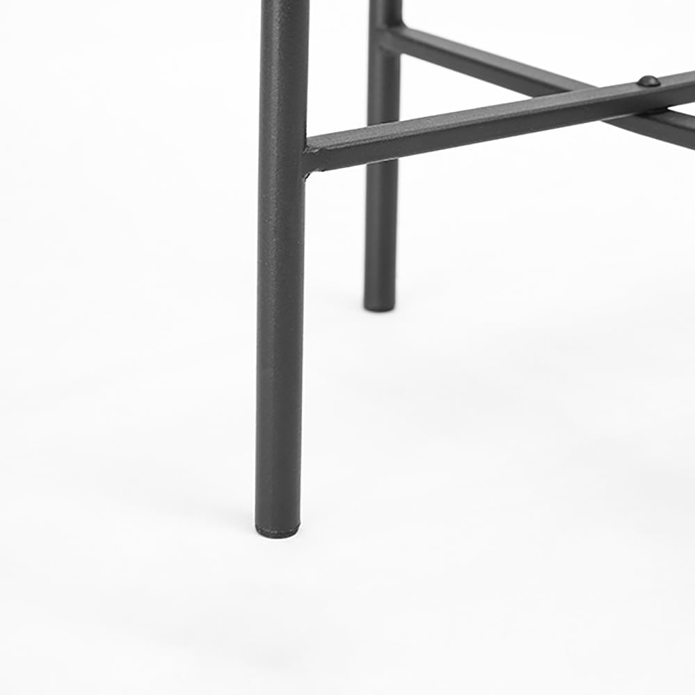 Rustic Rattan Plant Stand Indoors Removable Flower Holder Set of 4 window image