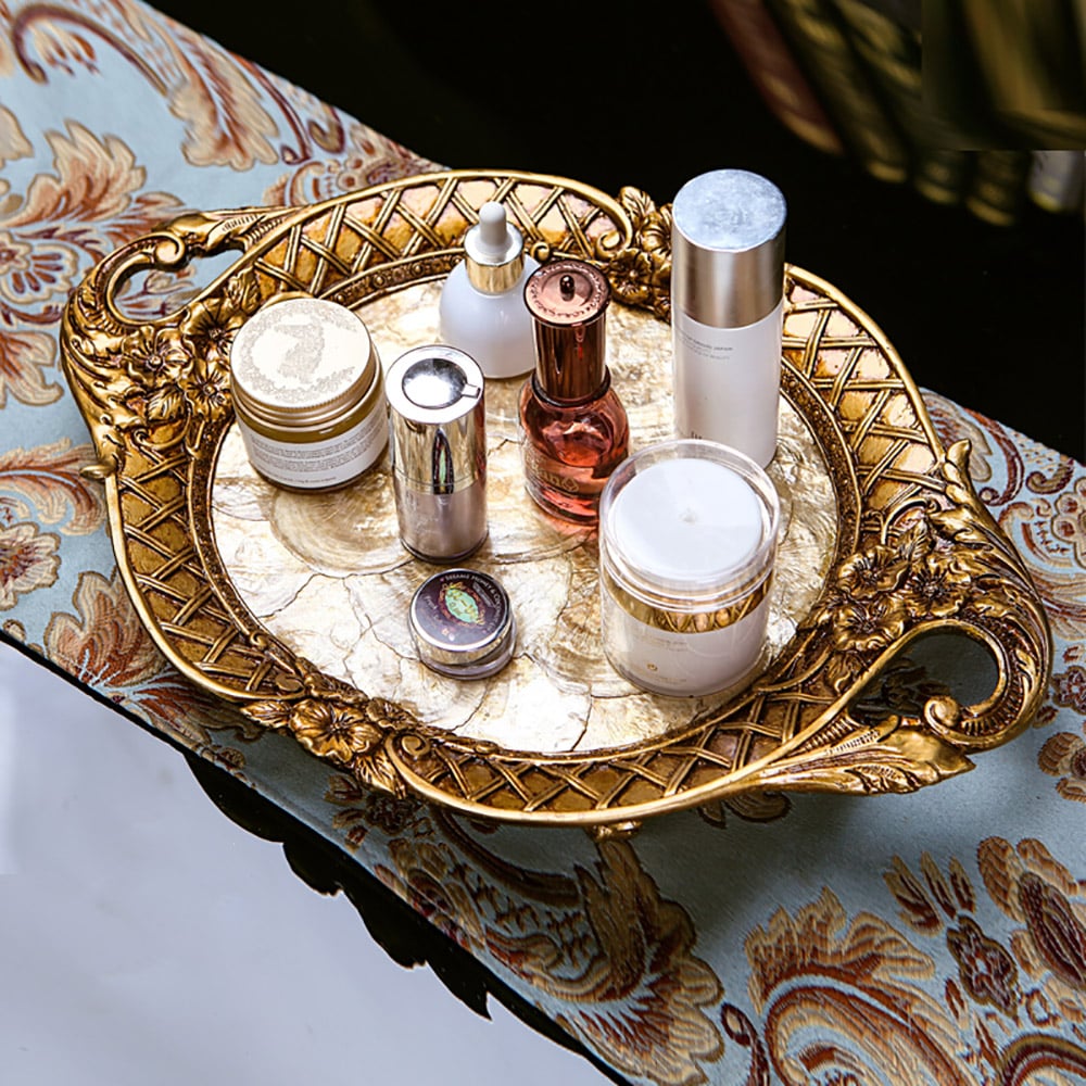 Medieval Tray Desk Organizer with Handle in Resin window image