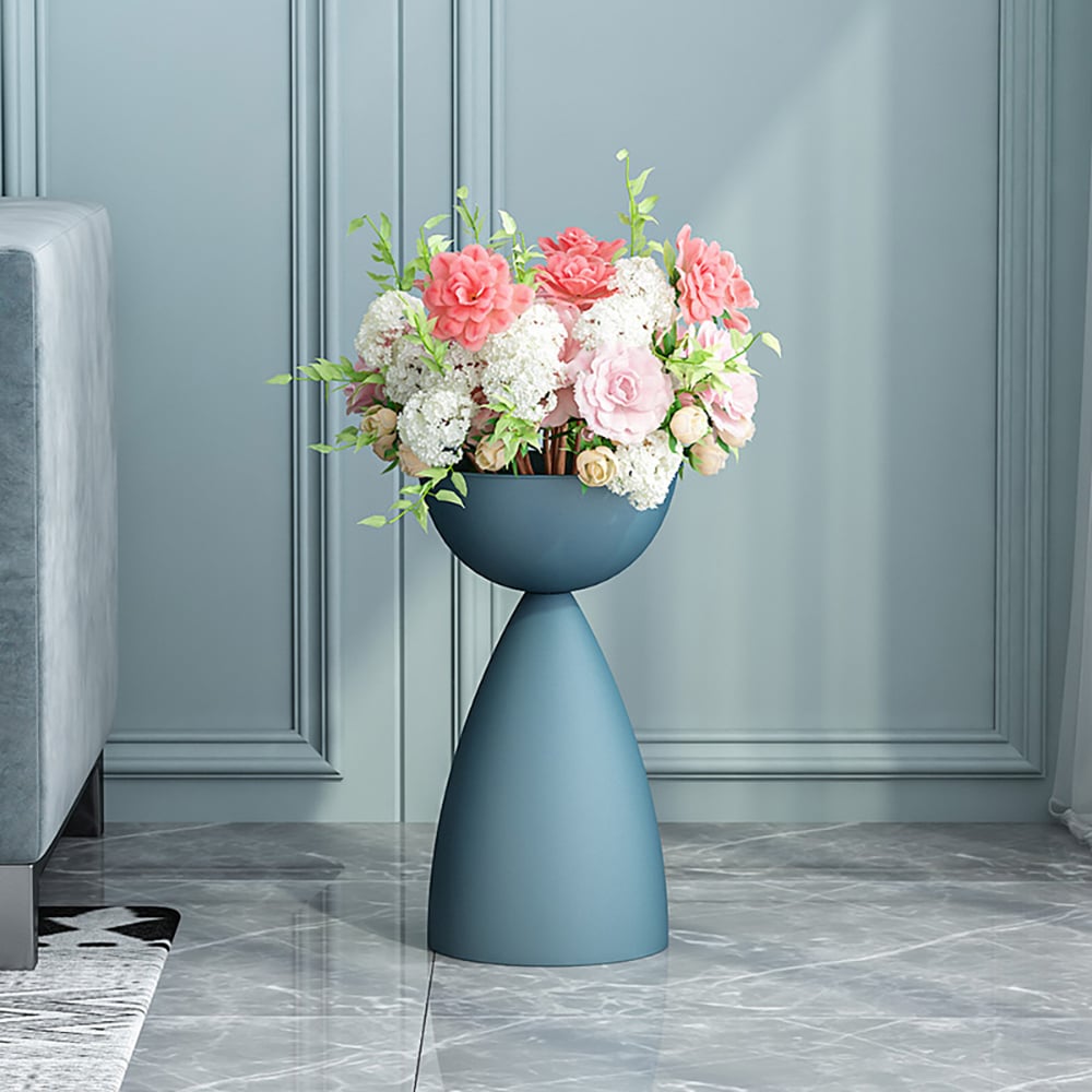 Nordic plantenstandaard balkon kamerplantenpot in metaal Vensterafbeelding