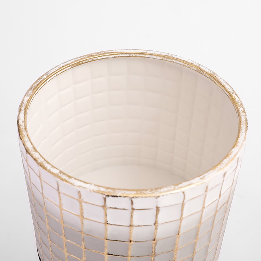 Supporto per fiori in metallo rimovibile retrò in 4 pezzi Immagine della finestra