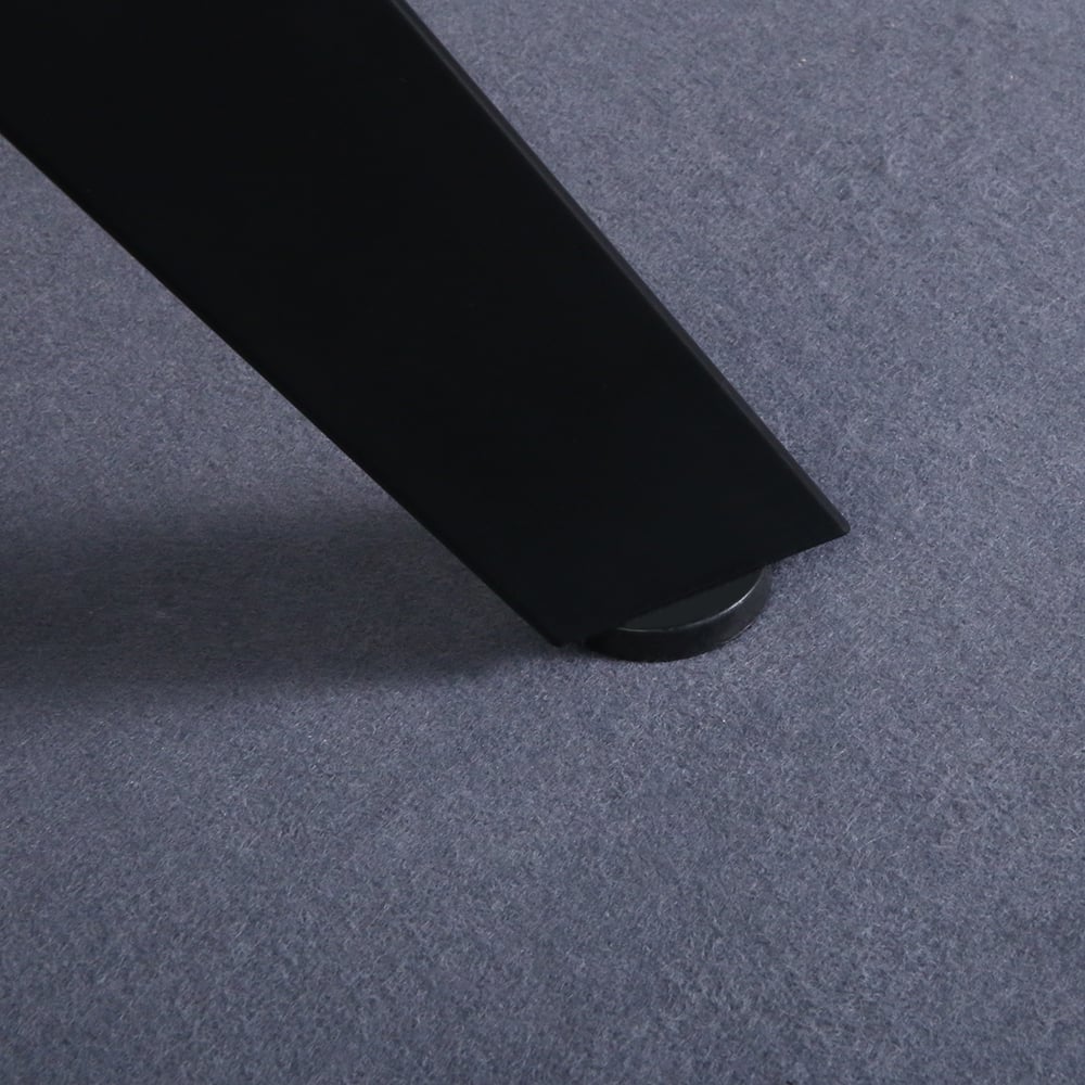 Modern Black Gaming Desk in MDF & PVC Standing Desk window image