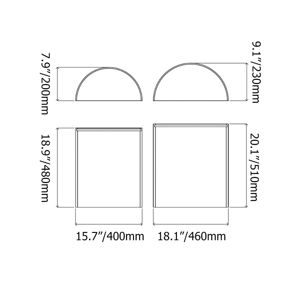 Modern Round White Glass Top Small End Table Set window image